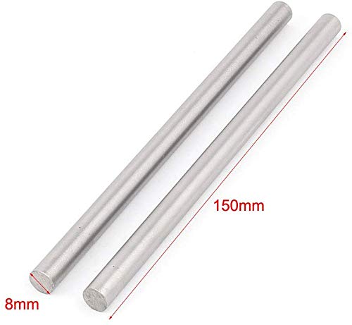 DollaTek 5Pcs 8mm Diameter Rod Length 150mm Steel Cylinder Linear Rail Linear Shaft Optical Axis