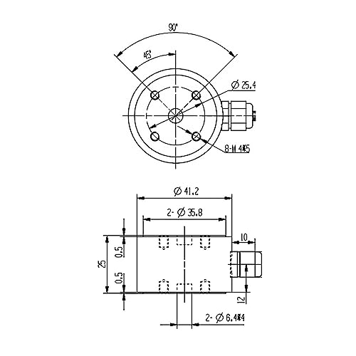 Load Cell Sensor, 500 kg Load Cell Weight Sensor, Columns Load Cell Weighing Sensor Scale Sensor Weight Sensor Industrial Load Cell Weight Sensor for Weighing Tests (Pull, Pressure, Traction Force)