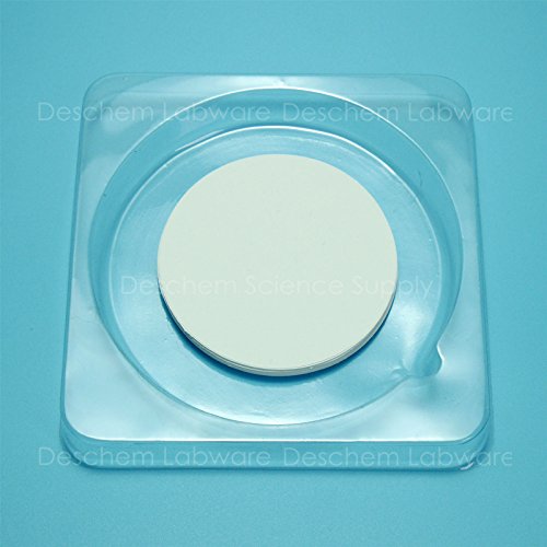 Deschem 70mm PTFE membrane filter, 5 micron, 5um, 50-piece pack, white circular filter discs