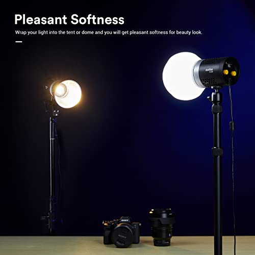 Godox ML-CD15 Diffusion Dome w/3 adapters, Flash Light Diffuser, Fit for Godox V1 Pro V1 AD100 Pro AD200Pro AD300Pro AD400Pro V860III V860II V850III TT685II TT600 TT600S AD200 ML60II Bi ML30 ML60, etc