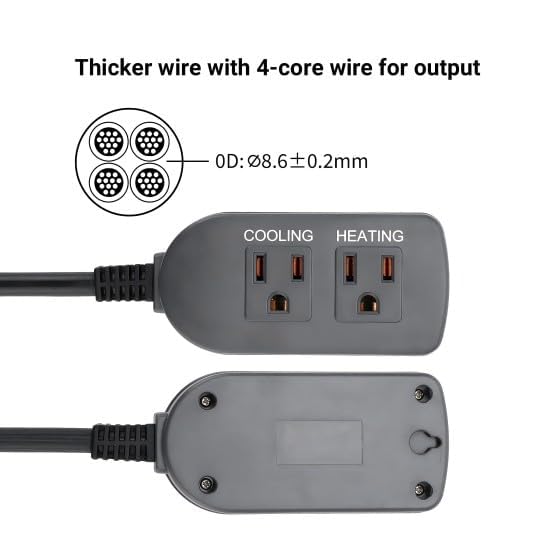 [Australia - AusPower] - Inkbird 2025 Updated Temperature Controller, Reptile Thermostat ITC-308 Digital Heating and Cooling Temp Controller for Attic Fan, Carboy, Freezer, Grow Tent 