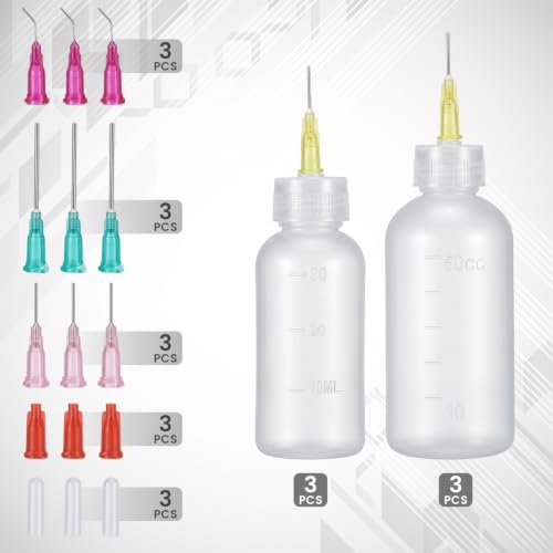 6Pcs Precision Glue Applicator, Glue Bottles Squeeze Bottle