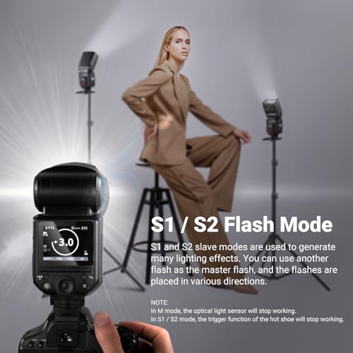 NEEWER TT560 Camera Flash Speedlite Compatible with Canon Sony Nikon Panasonic Fuji DSLR with Universal Single Contact Hot Shoe Mount, Speedlight Compatible with Sony ZV1, NOT for ZV-1F, No TTL