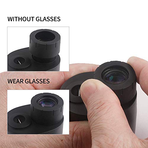 Jizmo 8x25 High Definition Monocular Telescope, Close Focus 1 ft, Fully Multi Coated Optical Lens BAK4 Prism, Mens Gift Wide View Monocular for Bird Watching Travel Sports Events