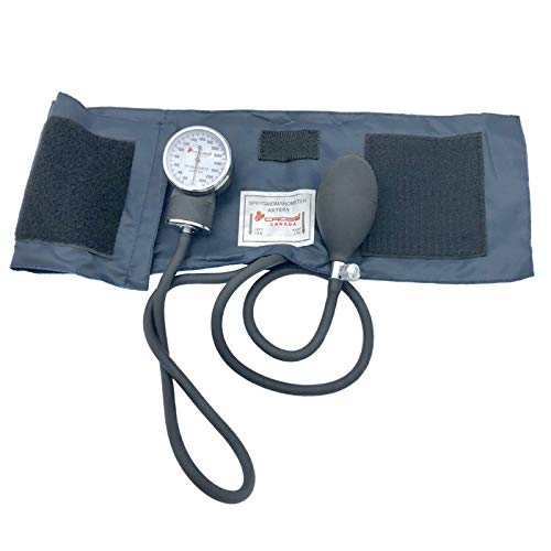 [Australia - AusPower] - Professional Manual Blood Pressure Monitor - Medical Aneroid Sphygmomanometer with Carrying Case, Navy Blue 