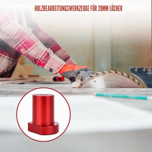 Pack of 12 Aluminum Alloy Bench Hooks 20 mm Bench Dog Clamp, Woodworking Table Clamping Jaws, Bench Dogs, Clamping Jaws for Flat Tensioning, Dog Clamp Planer Bench Accessories for 20 mm Dog Hole (Red