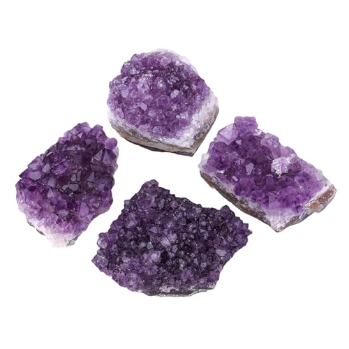 Natural Amethyst Crystal Geode Raw Amethyst Crystal Cluster 0.44-0.66 lb(200-300g)