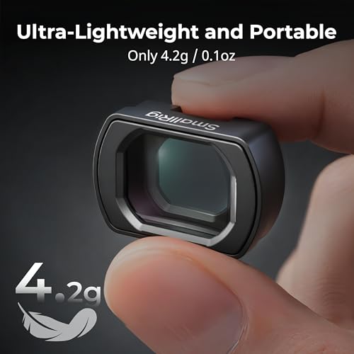 SmallRig 0.72X Wide-Angle Lens for DJI Osmo Pocket 4/3, Magnetic Attachment