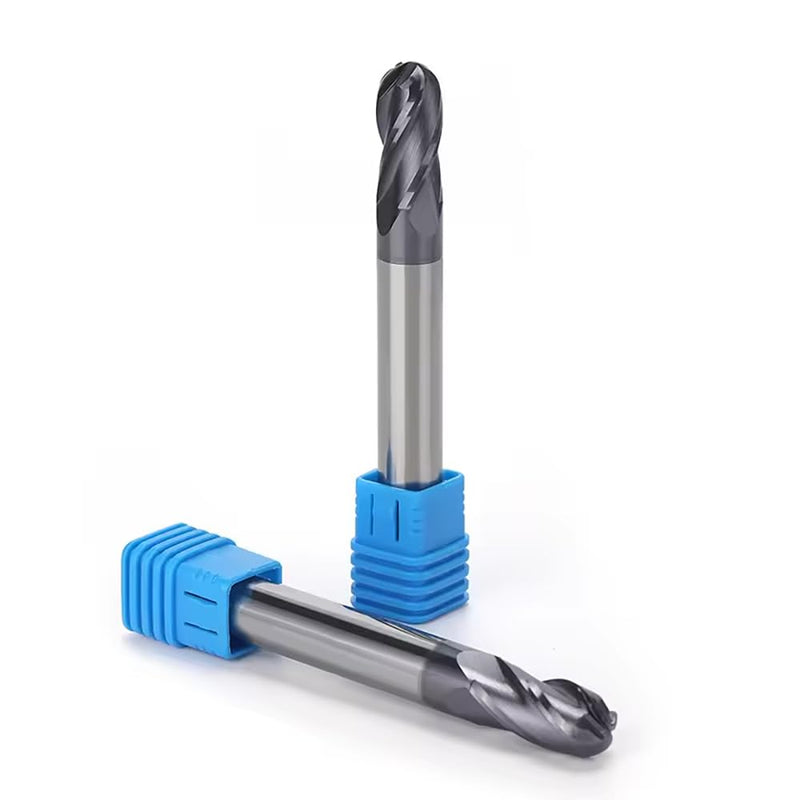 [Australia - AusPower] - 1/8" Extra Long Carbide Ball Nose End Mill for Alloy Steels/Hardened Steels, 3" Overall Length End Mill Bits, 4 Flute HRC 55 Deg AlTiN Coating, CNC Router Bits (1 Pieces) 1/8" Extra Long 
