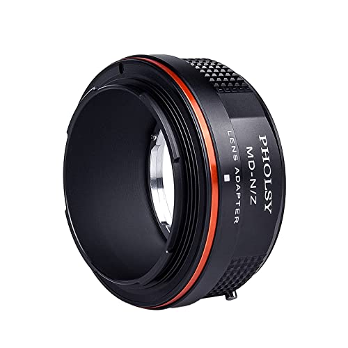 PHOLSY Lens Adapter Compatible with Minolta MD MC Lens and Nikon Z Camera Minolta MD to Nikon Z