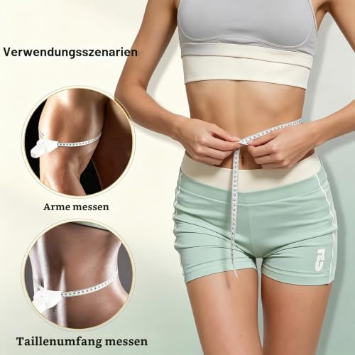 Ergonomic Body Tape Measure, Tailor's Tape Measure, Body Circumference, Retractable Tape Measure, Sewing Waist Measuring Tape, Body Measurements, Measuring Tape for Fitness, Crafts White 01 150 cm