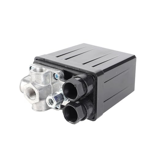 Oumefar Air Compressor Switch Universal Pressure Control Valve Four Port Pressure Switch As 90PSI120PSI Compressor Accessories Pack of 1