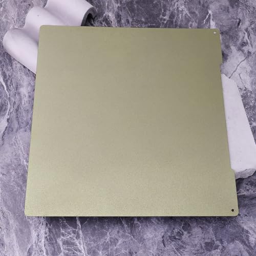 ECSiNG 3D Printer PEI Sheet Spring Steel Sheet PEI Build Double Sides Plate 254x241mm Compatible with Prusa I3 MK4 MK3 MK3S 3D Printer