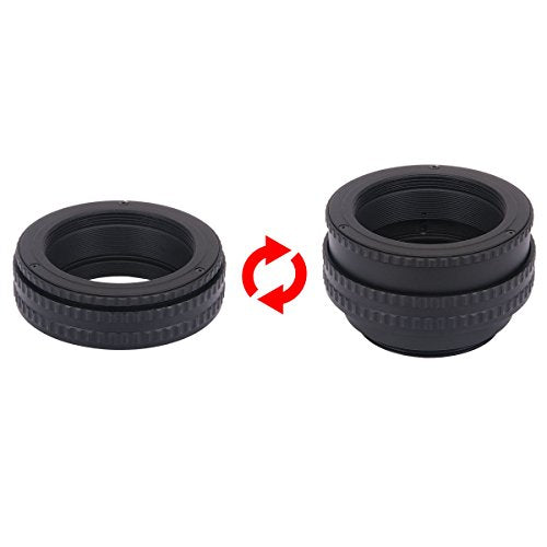 Haoge Macro Focus Adapter with Built-in Helicoid for M42 Lenses to M42 Cameras (17mm-31mm) by Haoge