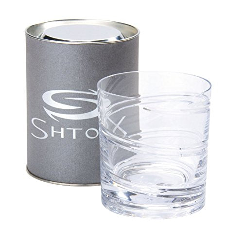 Rotating Glass (Art 002) Spinning Whiskey Glass for Any Occasions - Unique and Old Fashioned Barware Tumbler Crystal Whiskey Glasses, Spin Glasses for Scotch, Bourbon, Cocktail 320ml Art 001