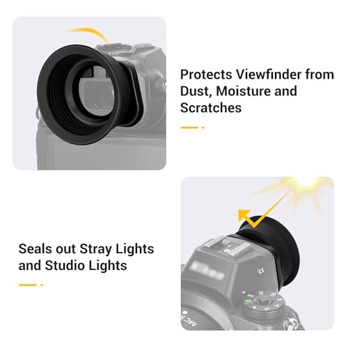 Kiwifotos Round Eyecup Eye Cup Eyepiece for Nikon Z6 III II Z7 II Z5 II Z5 Nikon DK-29 Replacement - Round