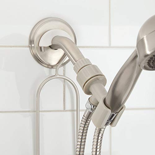 iDesign Hanging Handheld Shower Hose Caddy, Satin