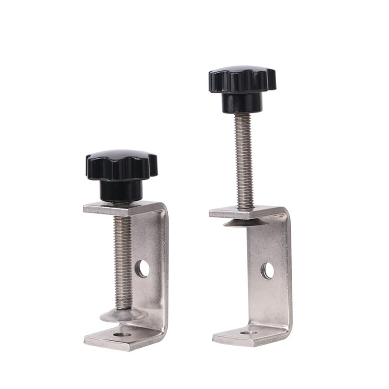 Heavy Duty C-Clamp Tiger Clamp Wood Clamps Stainless Steel C-Clamp for Welding Carpenter Building Household Mount G-Clamp With Wide Jaw Openings 2PCS 47mm