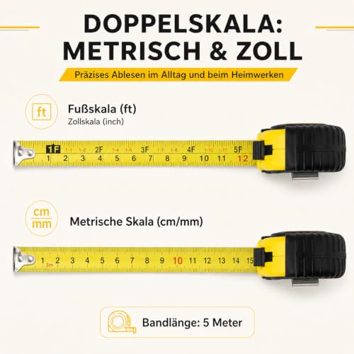 Anniversary Gift for Him, Best Husband in the World, Tape Measure 5 m with Key Ring, Wedding Anniversary Gifts for Men, I Love You Gifts for Men, Husband Birthday Gift
