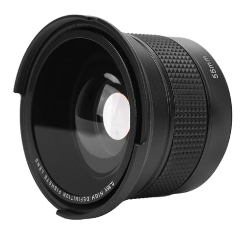 0.35x Ultra Wide Angle Fisheye Lens with Macro, AF IR Compatible. Suitable for All Cameras, Camcorders, and Lenses. for High Resolution Day and Night Photography (55mm) 55mm