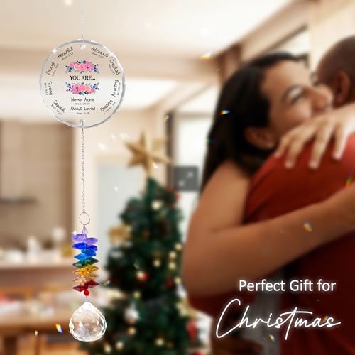 Glass Ornament Suncatcher - Appreciation Gift - Unique Presents - Mother's Day Father's Day Christmas Keepsake - Inspirational Gift for Her, Him - Religious Gifts - Spiritual Christian Gift