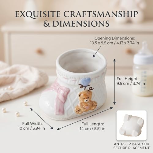 5.5 Inch Whimsical Room Decor - Cute Bear Jewelry Holder, Funky Trinket Dish, Unique Bedroom Aesthetic Organizer for Rings and Earrings