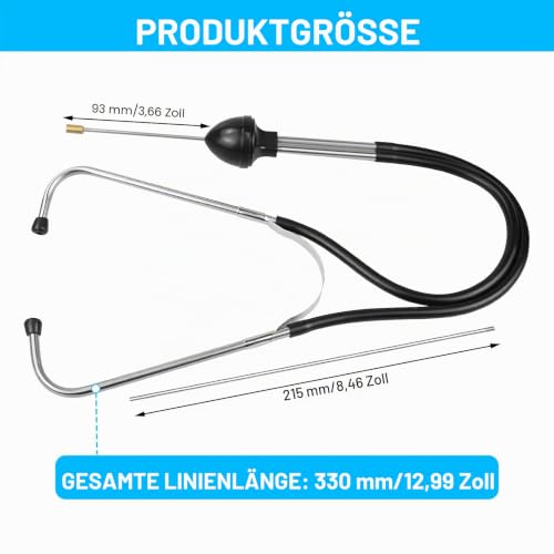 HENGBIRD Mechanic Stethoscope Car Motor Stethoscope Machine Diagnostic Tester Tester Car Mechanic Stetoscope