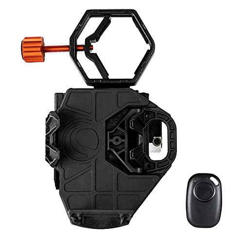 Celestron - NexGo DX Kit - Universal Smartphone Adapter - Digiscoping Smartphone Adapter - Bonus Bluetooth Shutter Release Remote & 1.25" Moon Filter NeXGO DX 2-Axis Smartphone Adapter with Bluetooth Adapter + 1.25" Moon Filter