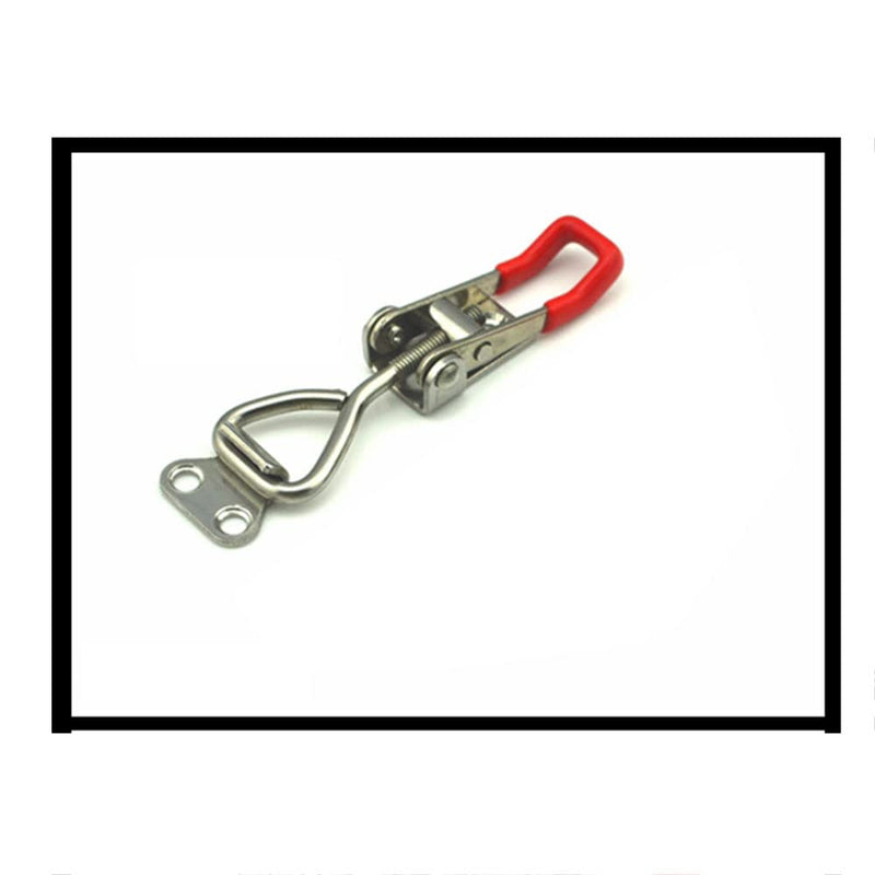 [Australia - AusPower] - Toggle Latch Clamp 4001 2pcs, 304 Stainless Steel Adjustable Hasp Latches Quick Release Hand Tool Toggle Clamp for Smoker Lid Jig, Case Trunk, Door 