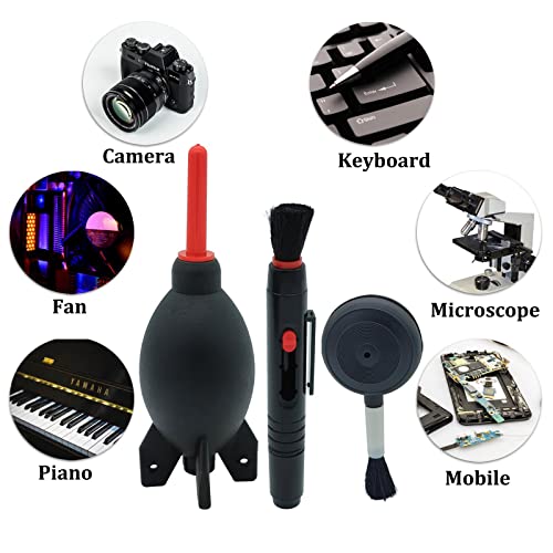 Lens Cleaning Kit Contains Rubber Rocket Air Blower Duster & Cleaning Pen