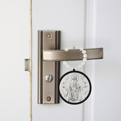 Our Lady of Grace Medal Door Hanger, Faith-Inspired Wall or Entry Decor, 3.5 Inches BK-12764