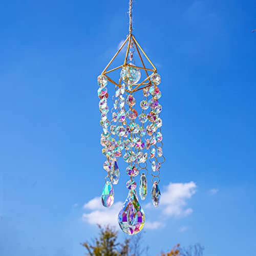 Set 2 Crystal Prisms Suncatcher Hanging Ornament