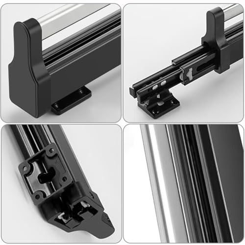 Valet Rod for Closet Pull Out, Adjustable Pants Rack Rail 11.5inch Black 11.5 inch