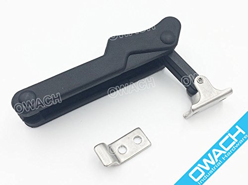 [Australia - AusPower] - Flexible Draw Latch 4'' Soft Black Rubber Replacement Southco C7-10 for Cooler, Boat Compartment, Cargo Box 