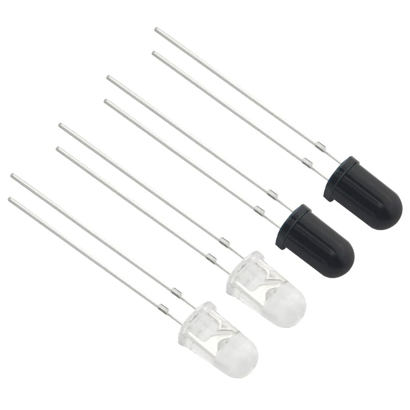 50 pairs 5mm 940nm Infrared Diode LED Emission and IR Receiver