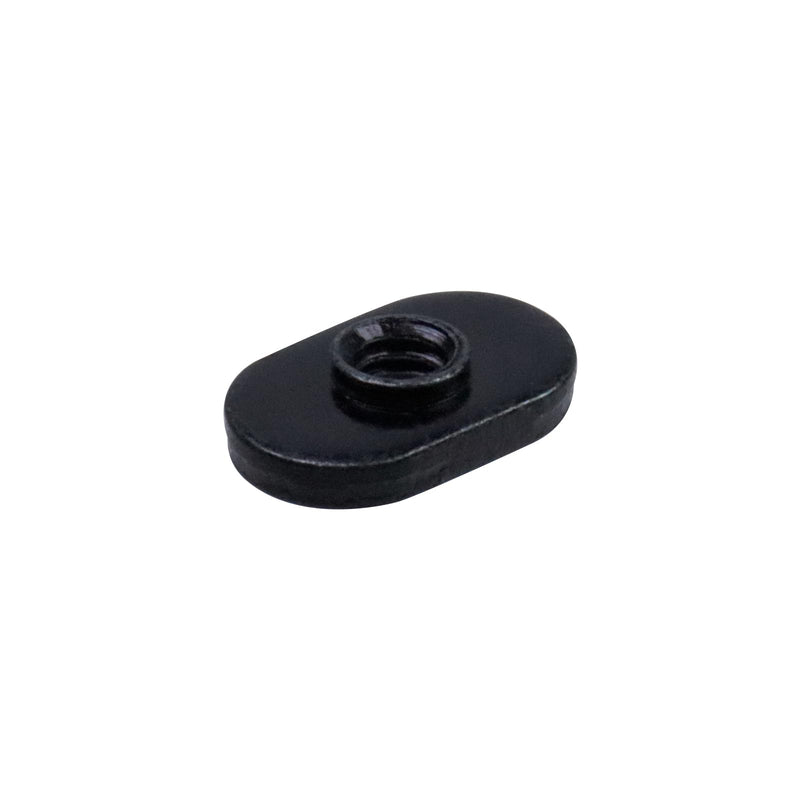 [Australia - AusPower] - 25 Packs 1/4"-20 Threaded Centered Slide in Economy T Nuts, Applicable to T Track Accessories Hardware Nuts for Aluminum Extrusion Profile Rail or Base Aluminum Extrusion (Black) 