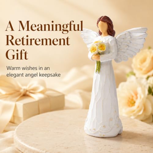 Retirement Gift for Woman, 7.0” Resin Angel Figurine - Retirement Gifts Retirement Gift