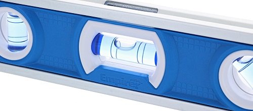 [Australia - AusPower] - Empire Level EM81.9G 9 Inch Magnetic Torpedo Level w/Overhead Viewing Slot (Made in USA), Silver/White/Blue 