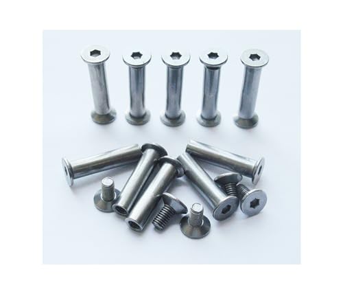 SICOLAS knife handle bolt rivets, screws, and nuts assortment set, 10-piece fastener kit