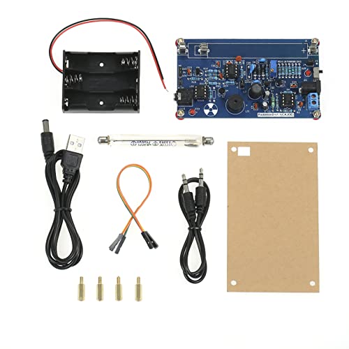 Shkalacar DIY Miller Tube Assembled Radiation Detector System, Tube Nuclear Radiation Detector Geiger Counter Kit Module Experimental Module