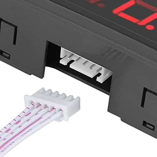 Digital Speedometer, 4 Digits LED Display + NPN Proximity Sensor for Measuring Temperature, Pressure, Physical Amount (Red/Blue) (Red)