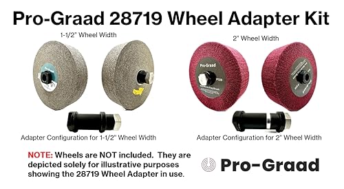 Pro-Graad 5/8"-11 wheel adapter kit for 1" arbor wheels, model 28719