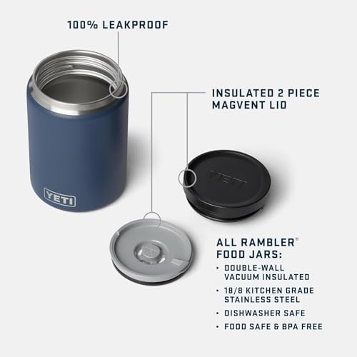 YETI Rambler 24 oz Food Jar, Vacuum Insulated, Stainless Steel, With Airtight Lid, Ridgeline