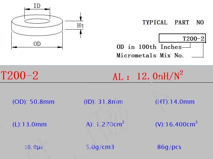 [Australia - AusPower] - New 2 Pcs for 30Mhz T200-2 Torroid Ferrite Core USA 