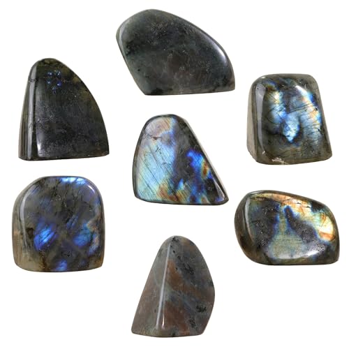 Sportmusies Natural Labradorite Stone Specimen, xs 0.98 - 2.55 Inch