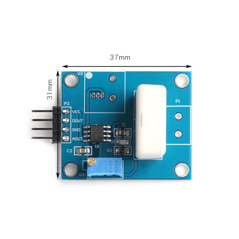[Australia - AusPower] - WCS1800 Hall Current Sensor Detector 35A Current Sensor Module Board Short Circuit Overcurrent Protection Module Sensor with Overcurrent Lamp 