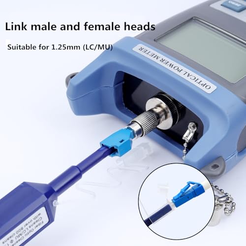 Zenithra Fiber Optic Cleaner Pen Set, 1.25mm LC/MU and 2.5mm SC/STE2000/FC Connectors - 800+ Cleans
