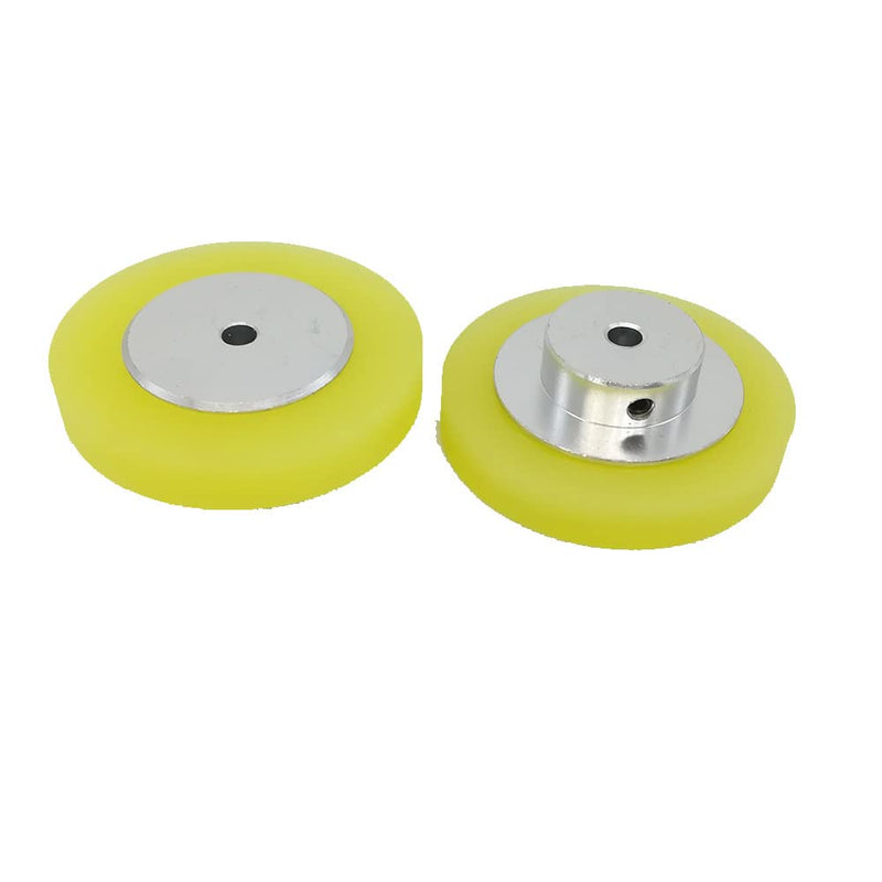 [Australia - AusPower] - 2PCS Industrial Encoder Meter Measuring Roller Rubber Wheel Wear-resistant Polyurethane Synchronizer Wheel for Rotary Encoder (Perimeter 200mm(hole diameter 8mm)) Perimeter 200mm(hole diameter 8mm) 