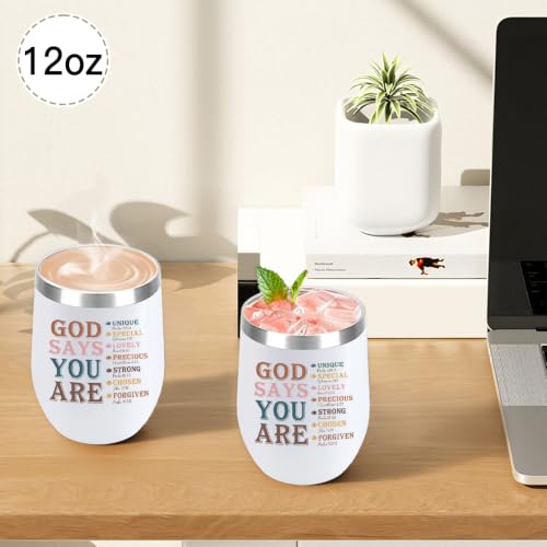 Christian Gifts for Women Bible Travel Mug,Bible Religious Gifts for Women,Bibles Verse Gift Christening Baptism Holy Communion,Godmother Gift for Goddaughter Friends Her Christmas Valentines