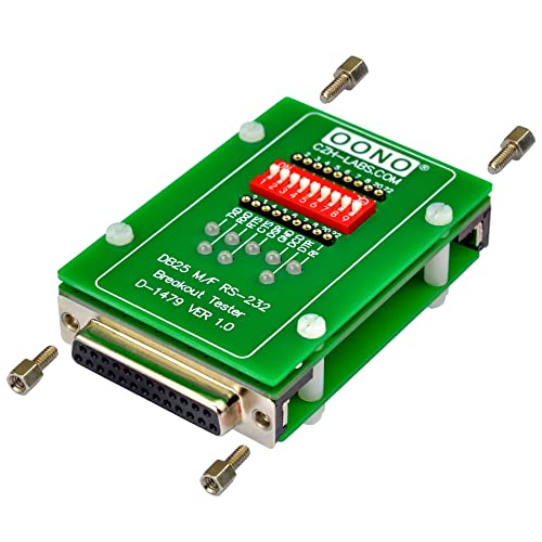 RS232 DB25 Male to Female Breakout Tester LED Monitor Module